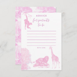 Toile Jungle Animal Safari Babyduschenempfehlung K Dankeskarte