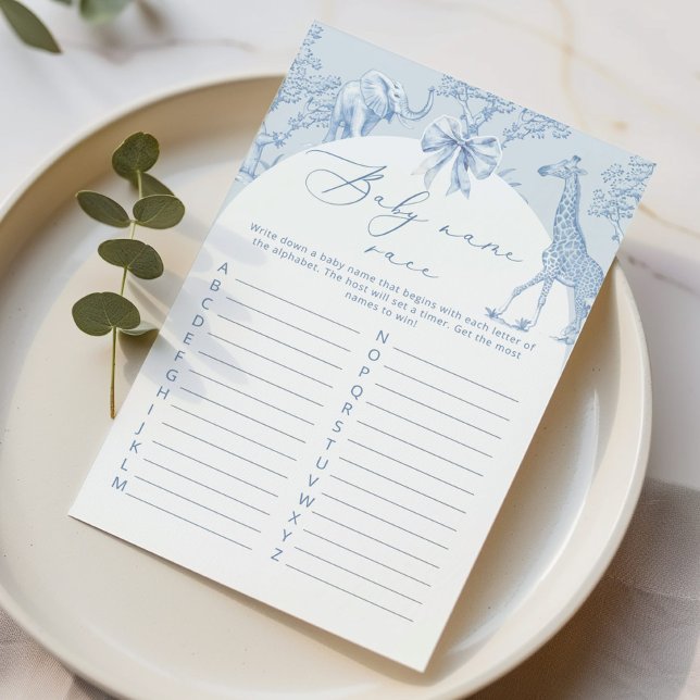 Toile Jungle Baby Name Race Baby Dusche (Von Creator hochgeladen)