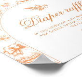 Toile Kleine Süsse geschlechtsneutrale Windelraffi Poster (Ecke)