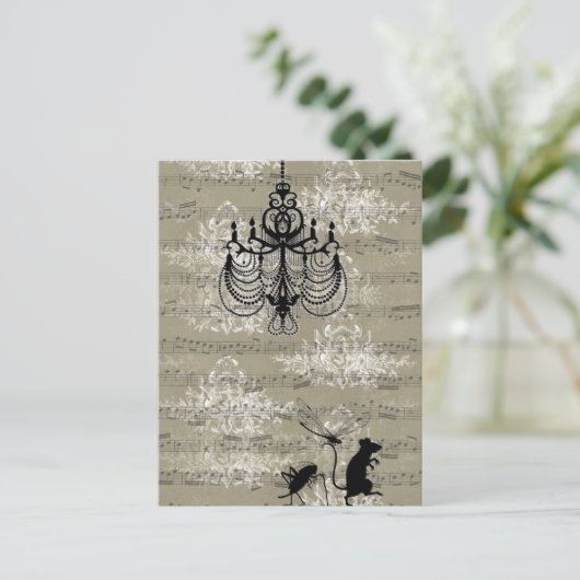 Toile Lebewesen Postkarte (Stehend Vorderseite)