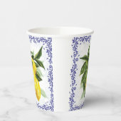 Toile Lemons Paper Cups Pappbecher (Links)