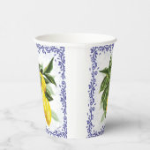 Toile Lemons Paper Cups Pappbecher (Rechts)