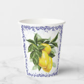 Toile Lemons Paper Cups Pappbecher (Vorderseite)