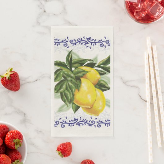 Toile Lemons Serviette (Beispiel)