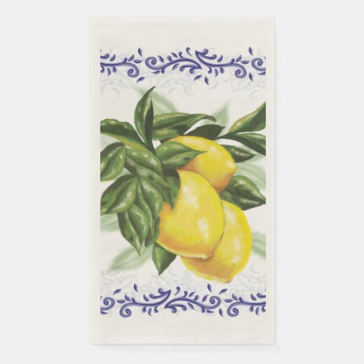 Toile Lemons Serviette (Vorderseite)