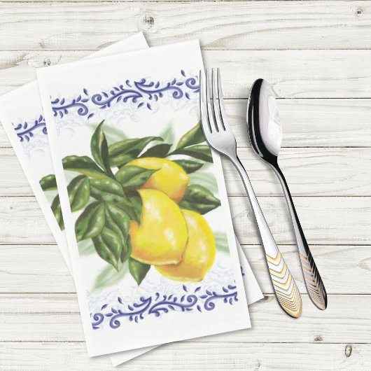 Toile Lemons Serviette