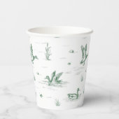 Toile Mallard Duck Gender Neutral Pappbecher (Rückseite)