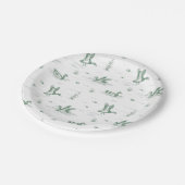 Toile Mallard Ente Geschlechtsneutral Pappteller (Schrägansicht)