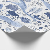 Toile-Muster Englische Landschaft Geschenkpapier (Ecke)