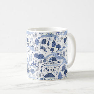 Toile-Muster englische Landschaft Kaffeetasse