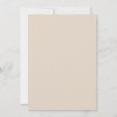 Toile Neutrale Taufe Einladung (Rückseite)
