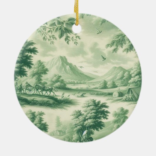 Toile Nostalgic Charm Scenic  Keramik Ornament (Hinten)