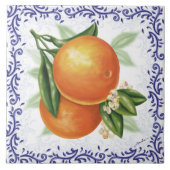 Toile Orange Keramik Tile Fliese (Vorderseite)