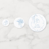 Toile Peter the Rabbit Beatrix Baby Shower Konfetti (Rückseiten)