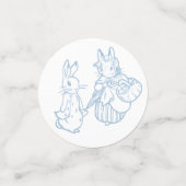 Toile Peter the Rabbit Beatrix Baby Shower Konfetti (Klein Vorderseite)