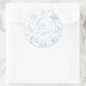 Toile Peter the Rabbit Beatrix Baby Shower Runder Aufkleber (Tasche)