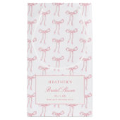 Toile Pink Bow binden das blaue Brautparty des Kno Kleine Geschenktüte (Rückseite)
