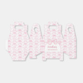 Toile Pink Bow Birthday Favor Box Geschenkschachtel (Ungefaltet)