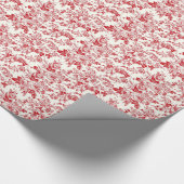 Toile Roses Geschenkpapier (Ecke)