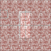 toile Rot des Chinoiserie Stoff (Kachel)