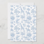 Toile Safari Es un niño Spanische Babydusche Einladung (Rückseite)