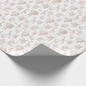 Toile Safari Gender Neutral Hot air balloons Geschenkpapier (Ecke)