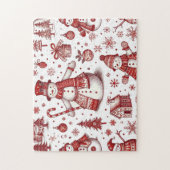 Toile Snowman Holiday Jigsaw Puzzle (Vertikal)