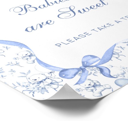 Toile Teddy Bären Babys sind süß Nehmen Sie eine L Poster (Ecke)