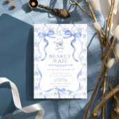 Toile Teddy Bear Babydusche Einladung