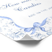 Toile Teddy Bear Bow schätzen, wie viele Candies Poster (Ecke)