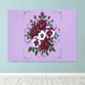 Toile Tendue  - Bouquet de Violettes Leinwanddruck (Insitu (Holzboden))