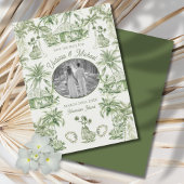Toile Tropical Hawaiian Island Save the Date Foto Einladung