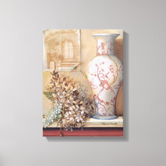 Toile Vase Print Leinwanddruck (Vorderseite)