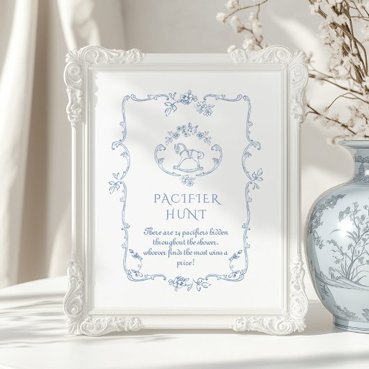 Toile Vintages Chinoiserie Schnuller Jagdspiel Poster