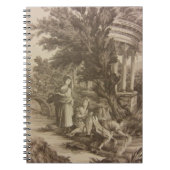 Toile - Waschtag am Fluss Notizblock (Vorderseite)