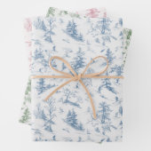 Toile Wrapping Paper Modernes Classic Ski Vignette Geschenkpapier Set (Beispiel)