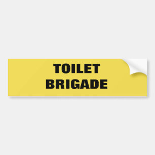 TOILET BRIGADE AUTOAUFKLEBER