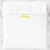 TOILET BRIGADE Herz-Aufkleber (Tasche)