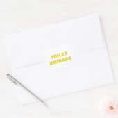 TOILET BRIGADE Herz-Aufkleber (Umschlag)
