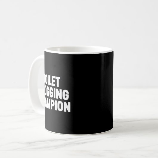 Toilet Clogging Chamon Funny Award Dad Jokes Kaffeetasse (Vorderseite Links)