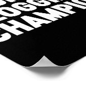 Toilet Clogging Chamon Funny Award Dad Jokes Poster (Ecke)