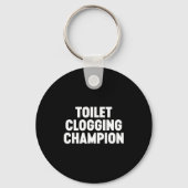 Toilet Clogging Chamon Funny Award Dad Jokes Schlüsselanhänger (Vorderseite)