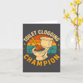 Toilet Clogging Chamon Funny Bathroom Clogger Quot Karte (Gelbe Blume)