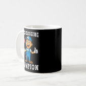 Toilet Clogging Chamon Funny Plumber Humor Joke Da Kaffeetasse (Vorderseite Links)