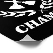 Toilet Clogging Chamon Funny Sarcastic  Poster (Ecke)