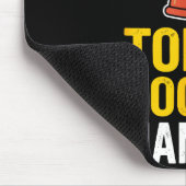 Toilet Clogging Chamon Funny Toilet Clogger Quote Mousepad (Ecke)