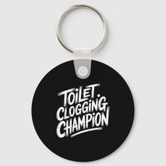 Toilet Clogging Chamon Graphic Toilet Clogging Cha Schlüsselanhänger (Vorderseite)