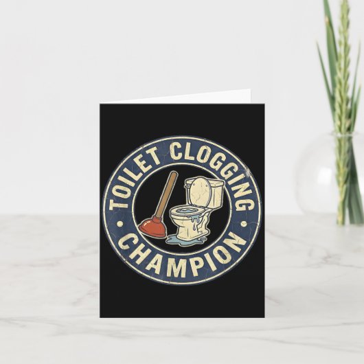 Toilet Clogging Chamon  Karte (Vorderseite)