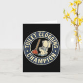 Toilet Clogging Chamon  Karte (Gelbe Blume)