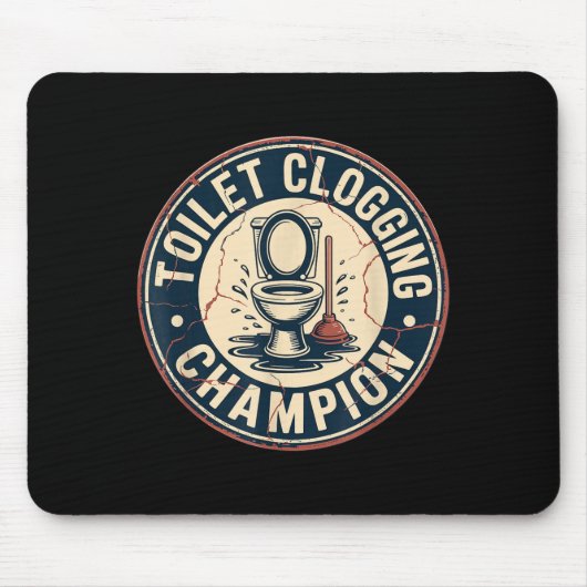 Toilet Clogging Chamon  Mousepad (Vorne)
